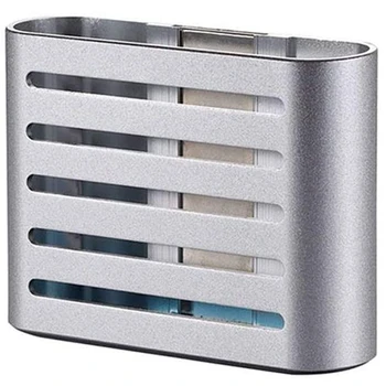 

netic Refrigerator Storage Pencil Holder Locker Organizer Storage Baskets Aluminium Alloy for Kitchen and Office