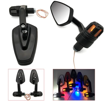 

For Kawasaki kx 85 125 250 250f 450f kx 450 f KLX125 Motorcycle retrovisor Mirrors accessories With LED Turn signal Light