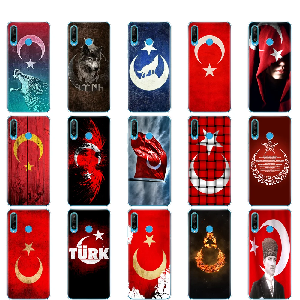 phone cover case for HONOR 20 lite view 30 v pro huawei honor 20S 9A 9C 9X Premium 7s 8a turkey turkish flag | Мобильные телефоны и
