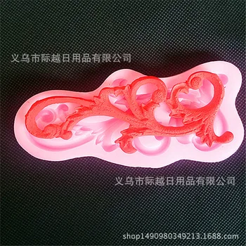 

New Products teng tiao hua Leaves Liquid Silicone Mold Pastry Fondant Cake Decoration Mold Chocolate Tool