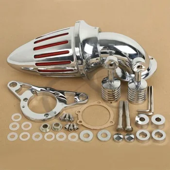 

Motorcycle Aluminum Cone Spike Air Cleaner Filter Kit For Harley Softail Dyna Cross Bones
