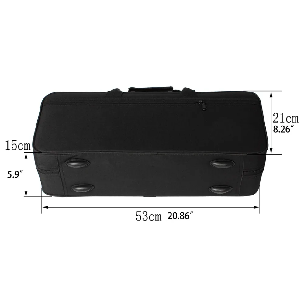 600D водонепроницаемый Gig Bag Box рюкзак ткань Оксфорд для трубы с регулируемым двойным плечевым ремнем карман из пенопласта с хлопковой подкладкой