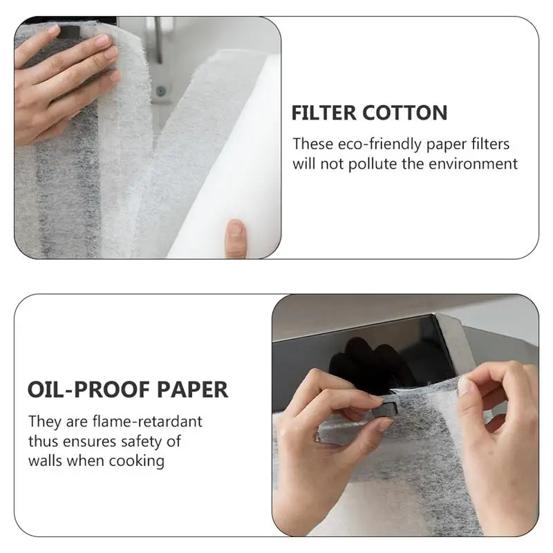 Grease Oil-absorbing Paper Extractor Hood Range Hood Filter Paper For Cooker Hoods Disposable Kitchen Oil Filter