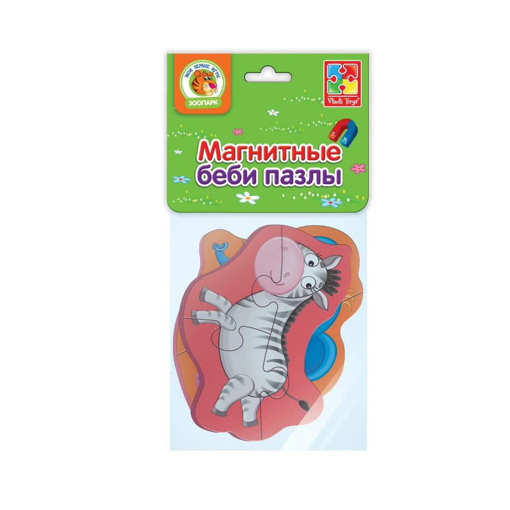 Мягкие пазлы Vladi Toys Baby puzzle "Слоник и зебрик"