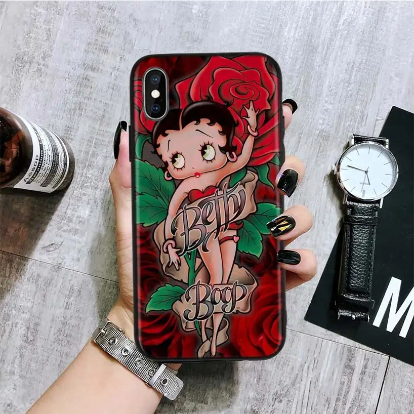 Betty boop винтажный черный чехол для телефона huawei mate 30 20 10 P30 P20 P10 Pro Lite P Smart Z роскошный Coque Shell - Цвет: BA192-5