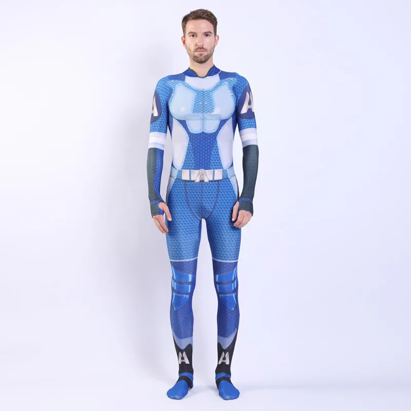 thumbnail image 1 of Disfraz de Cosplay para niños, traje Zentai de licra 3D para adultos y niños, traje de cuerpo entero de The Seven Homelander A-Train The Deep Starlight, 1 of 5