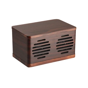 

D70 Wireless Charging Led Digital Alarm Clock Audio USB Charger Bluetooth Speaker Thermometer Phone Wireless Charger Wooden Desk
