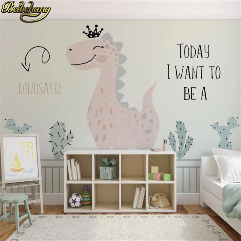 

beibehang custom Dinosaur photo wallpaper for living room baby children room bedroom decor cartoon papel mural wall paper roll