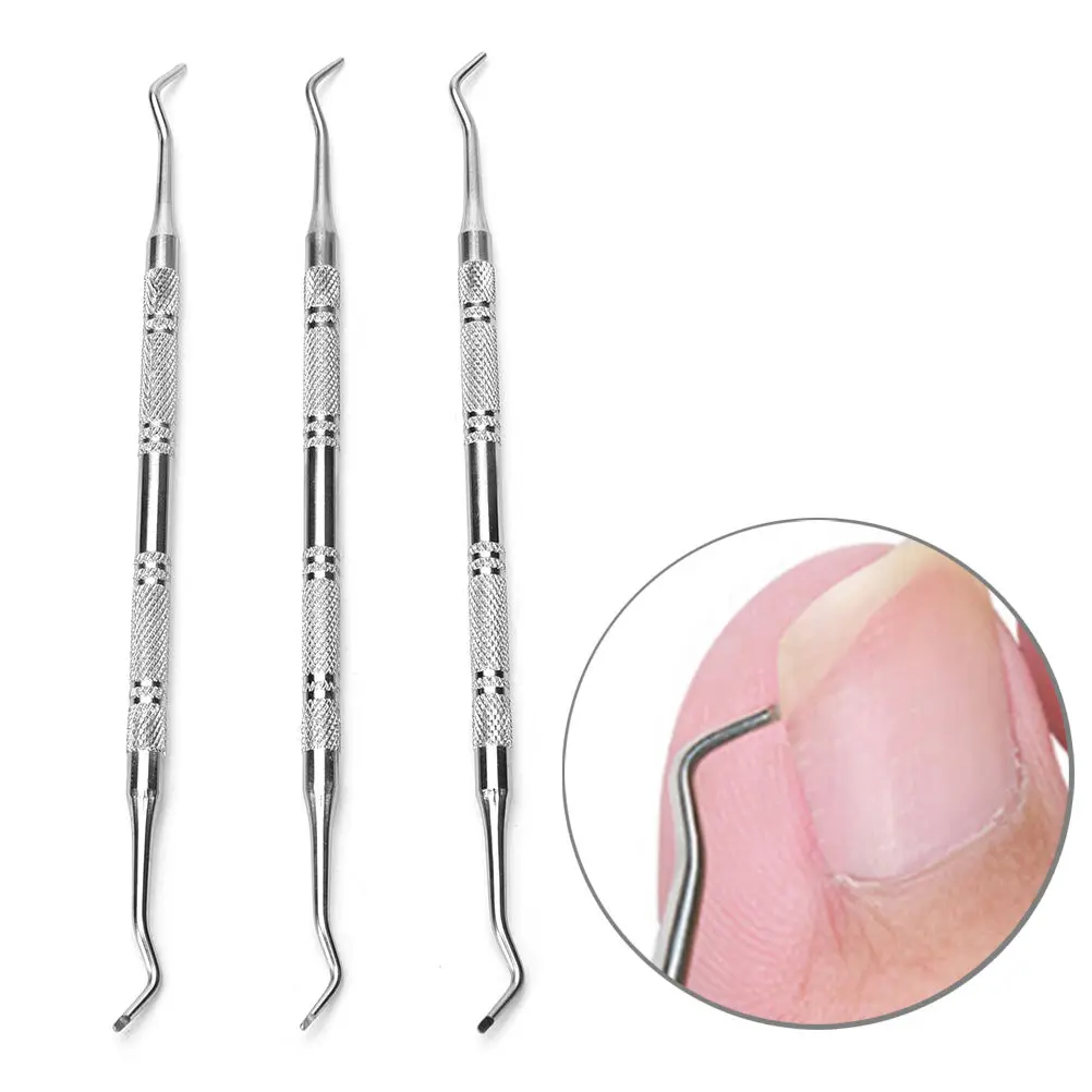 

1Pcs Ingrown Toe Nail Correction Lifter File Clean Installation Tool Double Ended Sided Pedicure Foot Nail Care Hook