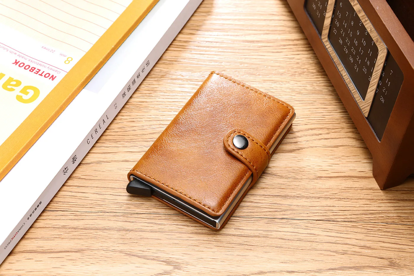 RICORIT Rfid кошельки, мужской держатель для карт, сумка для денег, Ретро стиль, короткий черный Кошелек,, мужские тонкие кошельки, маленький мини тонкий Кошелек, кошель