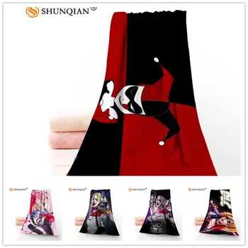 

Custom Harley Quinn 35x75cm Face Towels Facecloth Bamboo Fiber Washcloth Quick drying Sports Towel