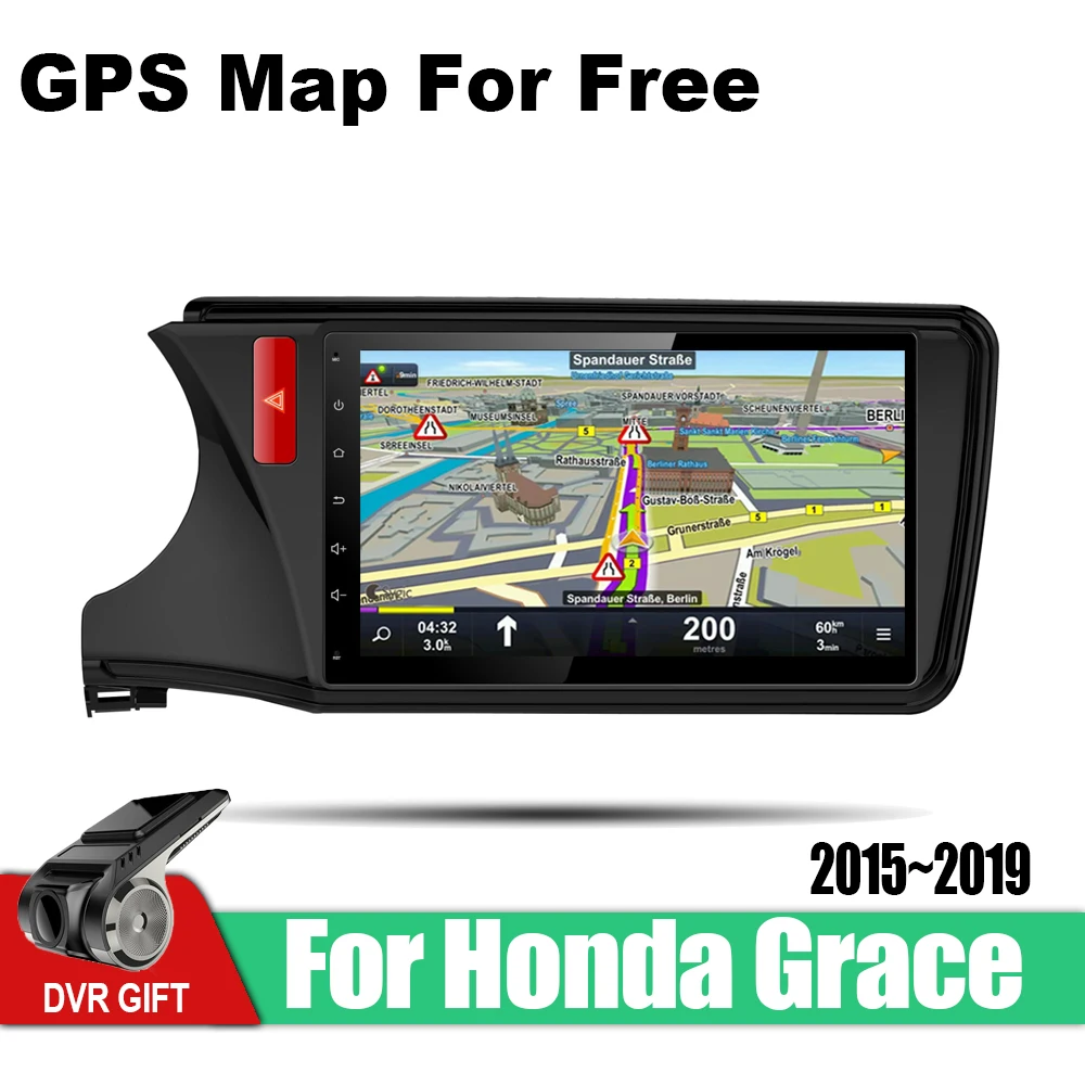 Автомобильный мультимедийный плеер ZaiXi Android с GPS для Honda Grace 2015 2019 автомобильная