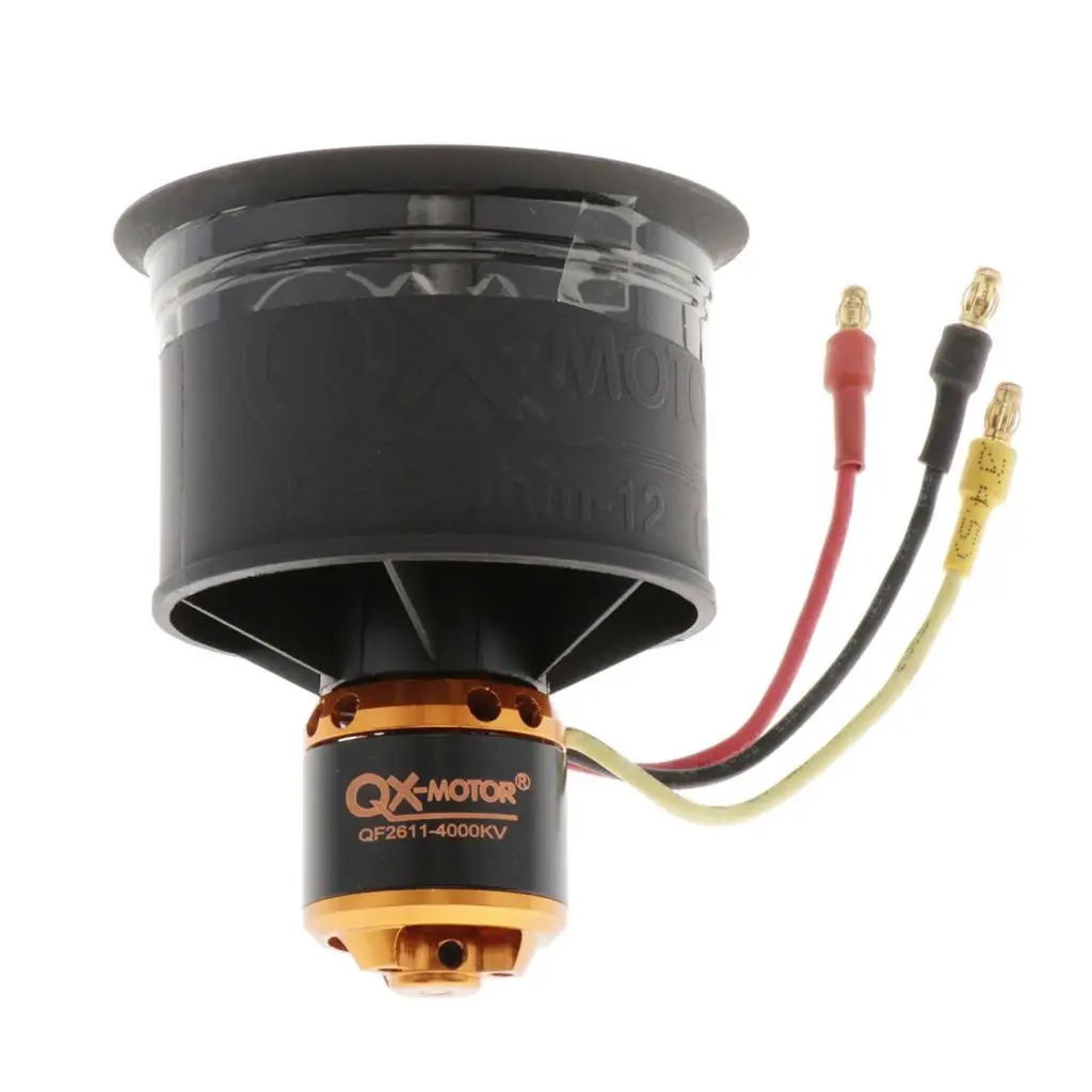 5-Blade 50mm Duct Fan Brushless Motor For RC EDF Jet AirPlane 5-Blade 50mm Duct Fan Brushless Motor For RC EDF Jet AirPlane
