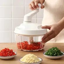 Portable Manual Mincer Meat Grinder Stainless Steel Hand Operated Fruit Vegetable Grater Salad Maker Household Kitchen Tool
