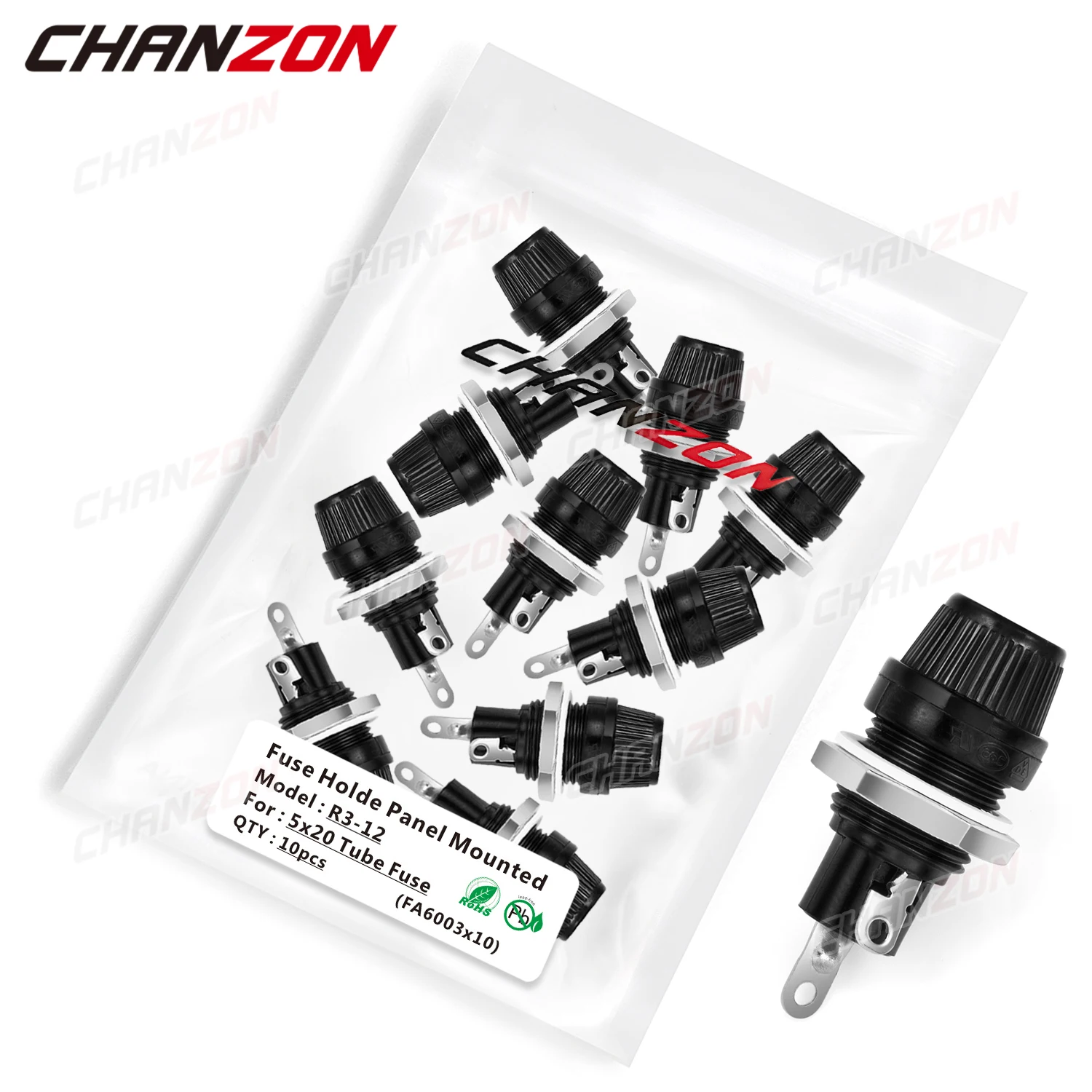 10Pcs 5X20 Di Vetro Auto Montaggio A Pannello Fusibile Tappo A Vite Tipi Di Scatole Di Cassa Del Supporto Del Tubo Colpo Tenere Supporto 250V 125V 12V