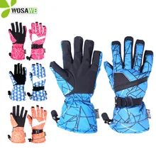 5 водонепроницаемый слой взрослых зимние лыжные перчатки термо флис скейтборд защита рук теплые сноуборд гоночные спортивные лыжные перчатки