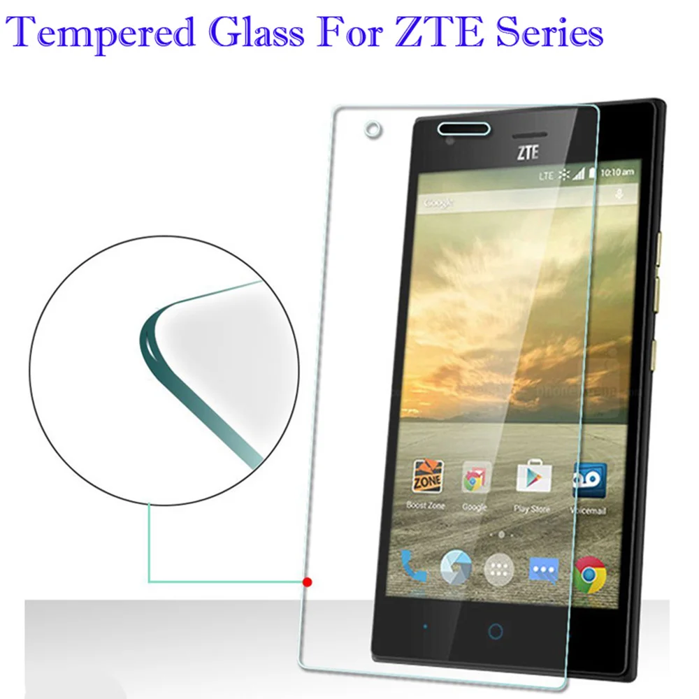 Защитное стекло закаленное 9H HD для ZTE Blade A510 A512 A452 GF3 L3 L6 L110 V6 V7 X3 X5 X7 X9 S6 D6 Z9