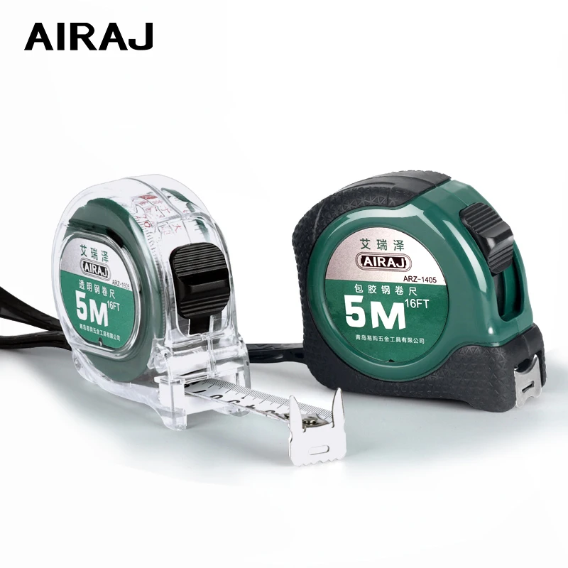 

AIRAJ Portable Tape Measure 3/5 / 7.5M Industrial Grade Steel Tape Precision Measurement High Quality Home Manual Measuring Tool