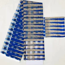 Органза ткань чистый шелк ткань африканская ткань абкара африканская вощеная ткань принтом 2+ 4 ярда органза лента шелк для вечеринки платье MM-C3