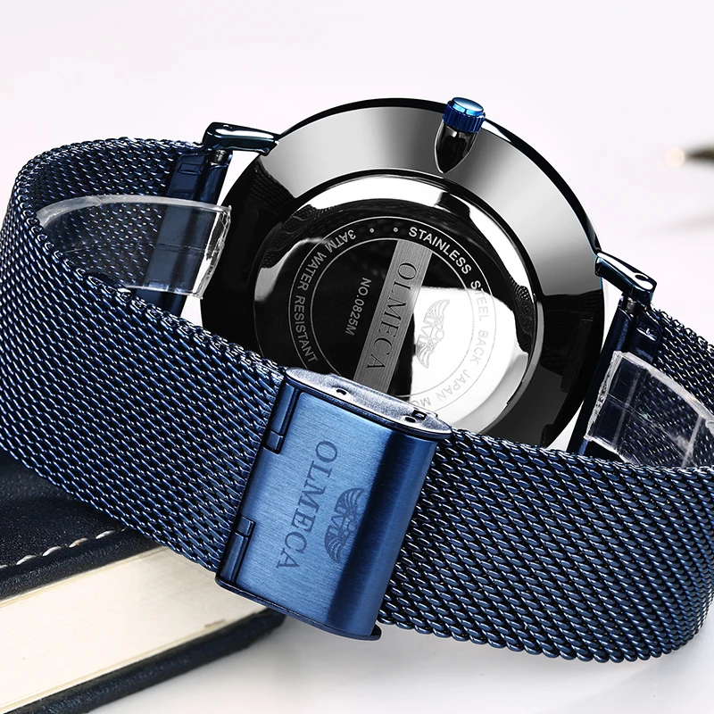 Günstig Top Marke OLMECA Quarzuhr Relogio Masculino Mode Kalender Datum Armbanduhr 3ATM Wasserdichte Military Armee Uhren Für Männer