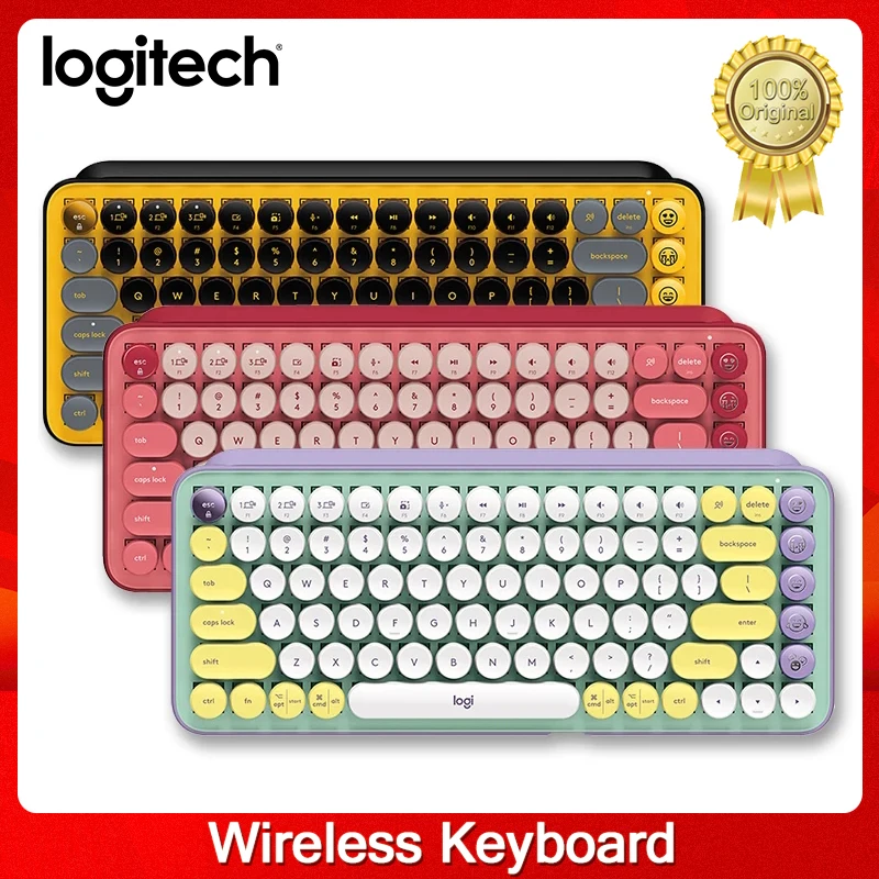 Новая Механическая Беспроводная Клавиатура Logitech с поп-клавишами Bluetooth