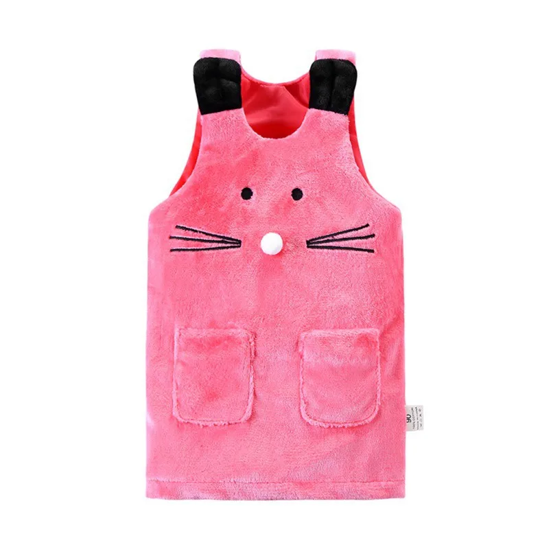 Осенне-зимний жилет для девочек повседневная куртка Детская верхняя одежда, пальто для девочек, жилет для малышей детская теплая куртка без рукавов - Цвет: A