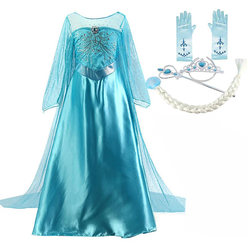 elsa long dress