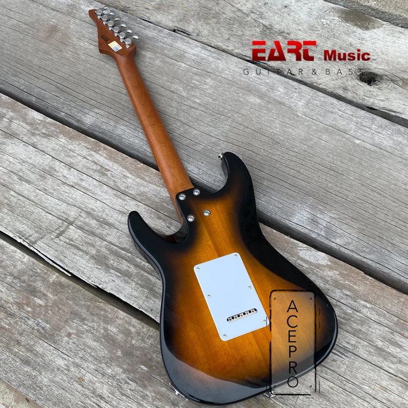 Винтажная электрическая гитара Sunburst еат1 ольдер для обжарки тела клен радиус