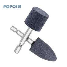 

6.3mm*24mm tapered grinding wheel with hexagonal handle brown corundum polishing wheel grinding head electric rotating tool