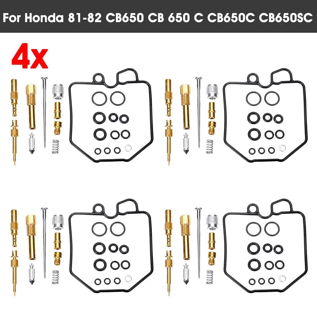 Autoleader для Honda 81-82 CB650 CB 650 C CB650C CB650SC 1/4 комплект Автомобильный карбюратор арматура карбюратора для ремонта и восстановления комплект автоматического восстановления аксессуары