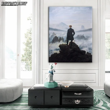 

Wanderer Above The Sea of Fog Famous Canvas Paintings Reproductions Canvas Art Posters and Prints Wall Pictures Wall Art Picture