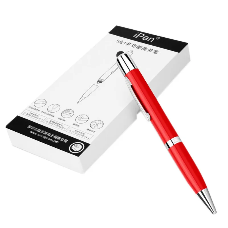 Red Type c Многофункциональный емкостный стилус, USB диск, внешний аккумулятор для IPhone type-C, Micro-USB, красный, синий, черный, серебристый - Цвет: Red Type c