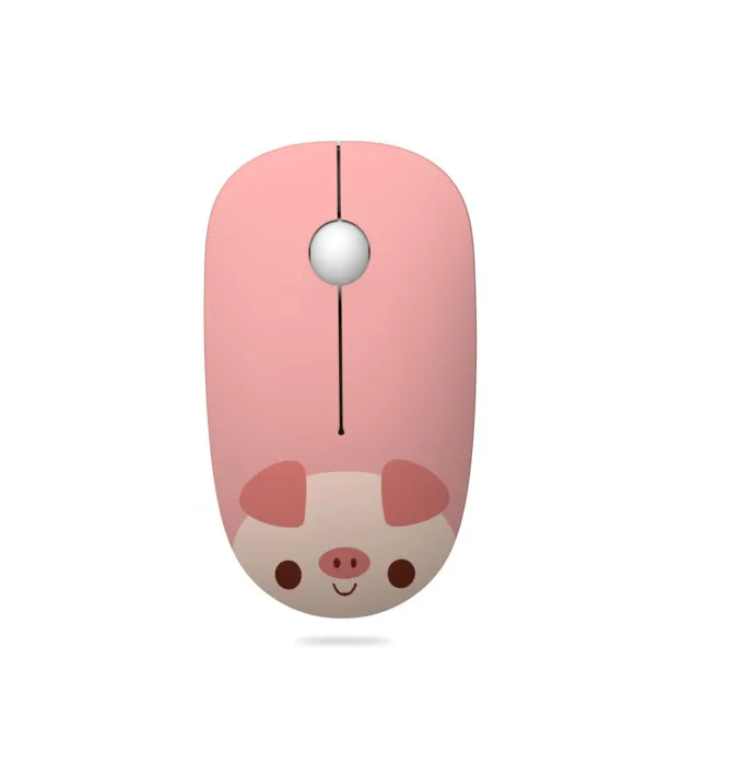 Pink 2,4G USB Беспроводная мышь 1600 dpi девушки милые животные игровая мышь для Macbook lenovo ASUS DELL hp ноутбук ПК Компьютерные мыши для женщин - Цвет: Pink