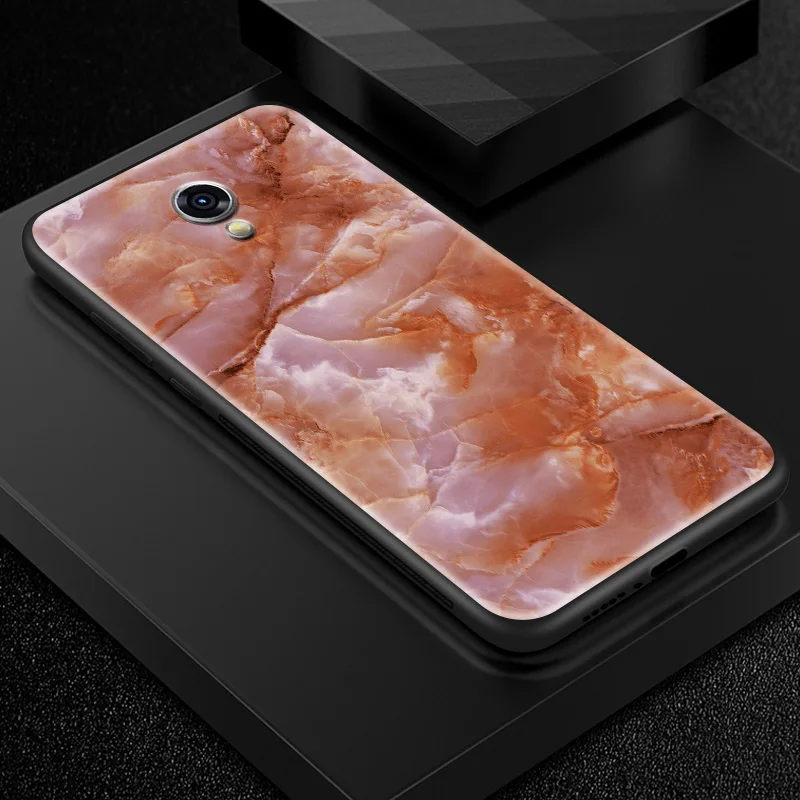 W312 Для Meizu 16s 16th Plus 16X M6T M882Q M892Q чехлы из закаленного стекла для Meizu M9 Note M5 M6 M8 TPU рамка защитный чехол - Цвет: W312
