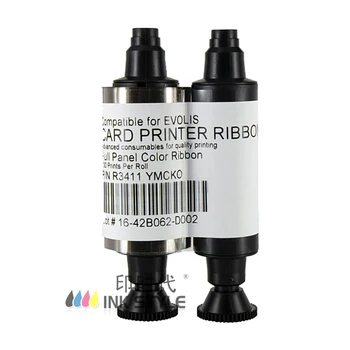 

Pack of 2pcs Generic Evolis R3411 YMCKO 100prints Color Ribbon use in Tattoo Series ID Card Printer