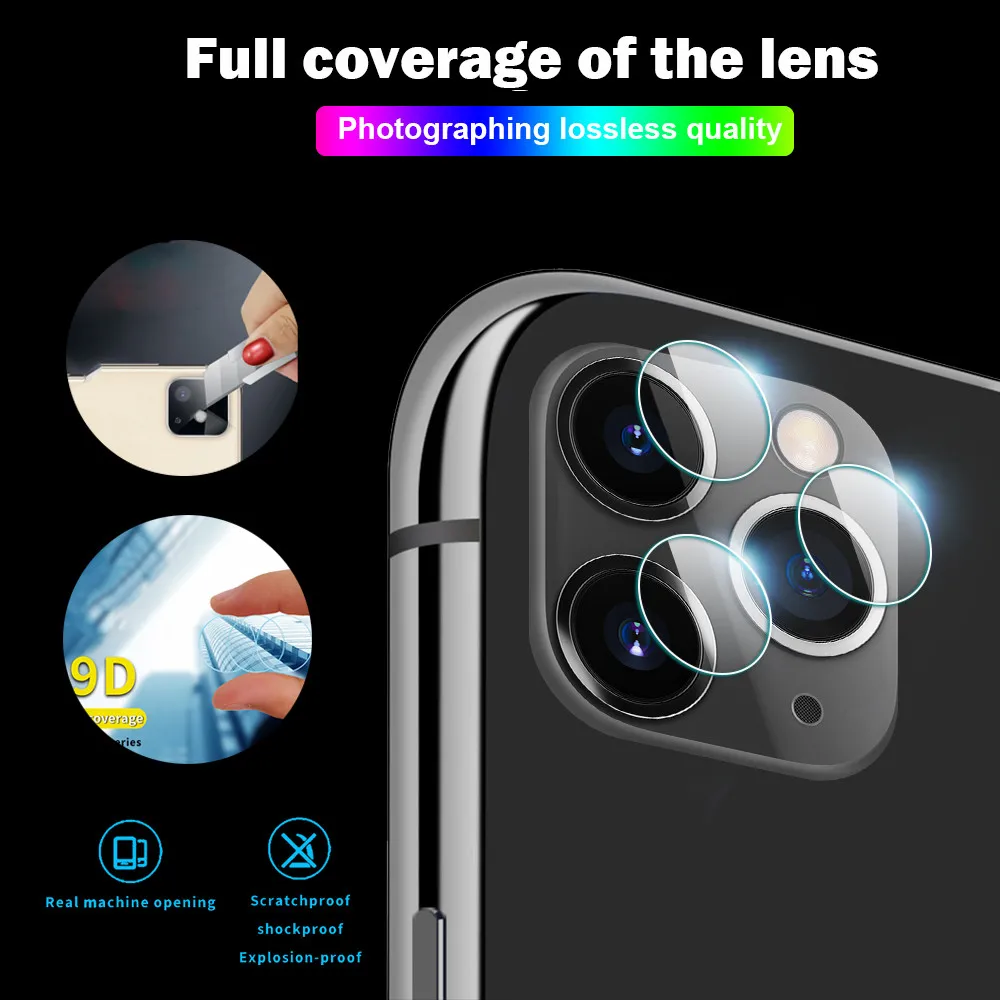 

best selling 2019 products Back Camera Lens Fibre Glass Screen Film Protector for iPhone 11 Pro Max 6.5inch for wearable devices