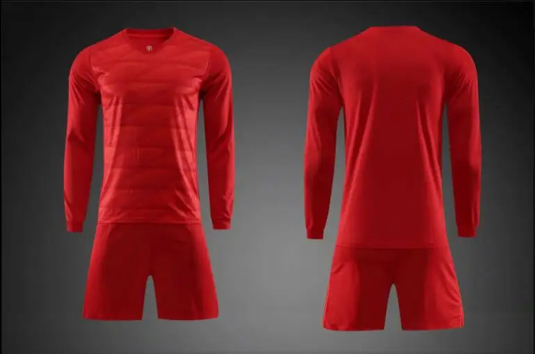 

19 20 club men's blank long-sleeved football jersey suit football jersey training suit long-sleeved custom name and number logo
