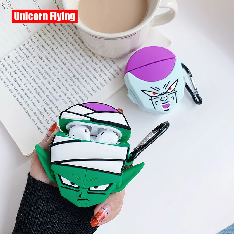 

LinXiang Japanese Anime Dragon ball Z Piccolo Frieza Bluetooth Earphone Silicone Protective Case For Apple Airpods 1 2