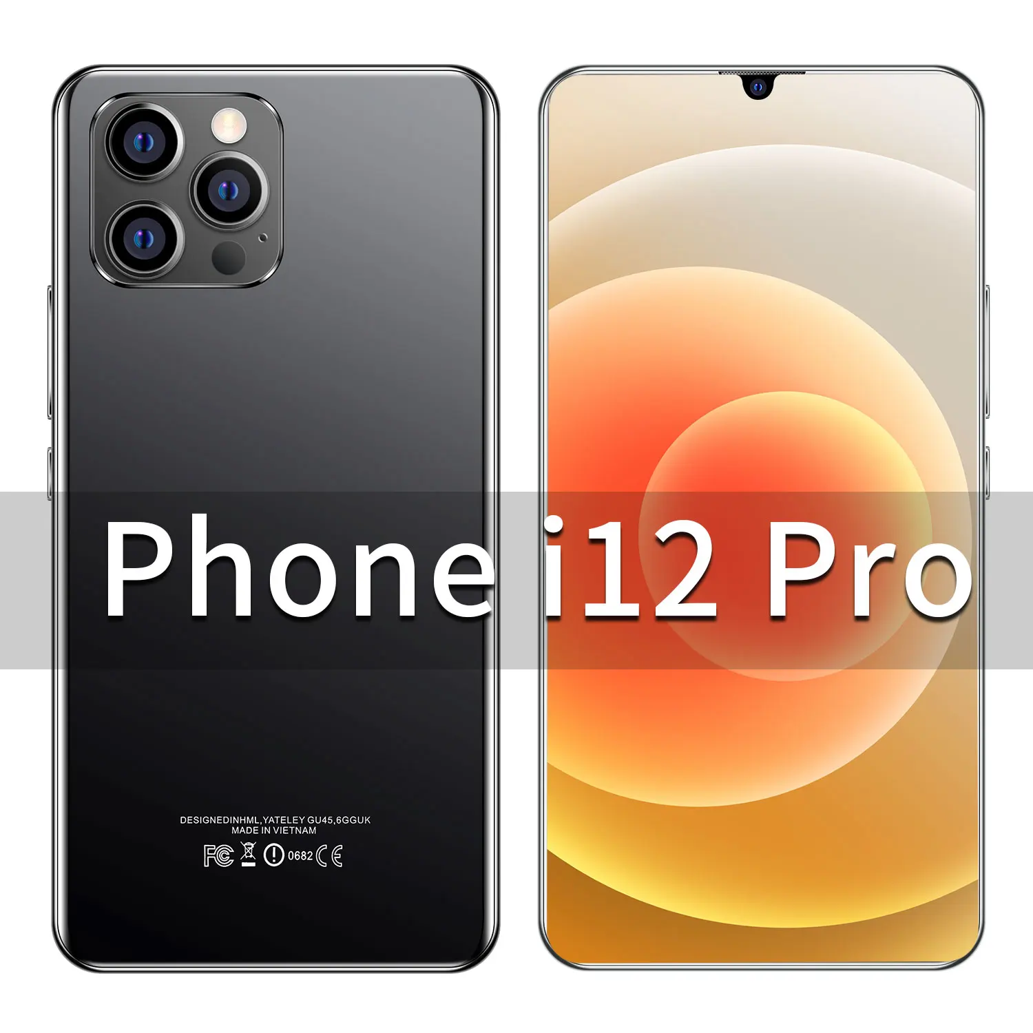 Phone i12Pro Global Version Smartphone Dual SIM Cellular phones 512GB MTK6889 Deca Core 6800mAh 32MP Cellphones