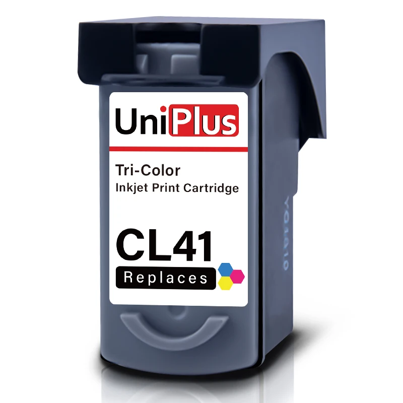 41XL Tri-Color UniPlus PG40 CL41 Замена чернильных картриджей для принтера Canon принтерам 40XL 41XL черный Tri-Цвет чернила для Pixma iP1180 1200 1300 MP140 - Цвет: 41XL Tri-Color