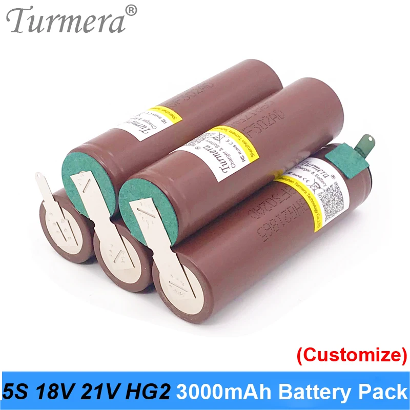 Аккумулятор 18650 5s 18v сварочная батарея HG2 30A 3000mah для аккумулятора отвертки 18V и