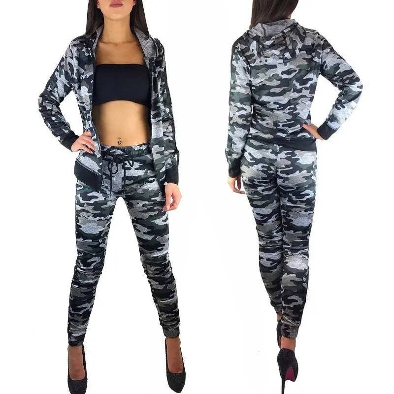 

ZOGAA 2019 women long sleeve long pants suits two pieces set sporting tracksuit outfit Hoodie Top And Pant Tracksuit Women Sets