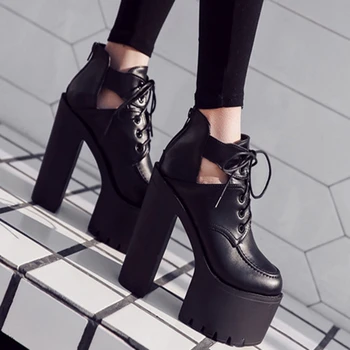 

2019 spring new classic fashion tide thick bottom with waterproof platform high-heeled nightclub women's shoes.