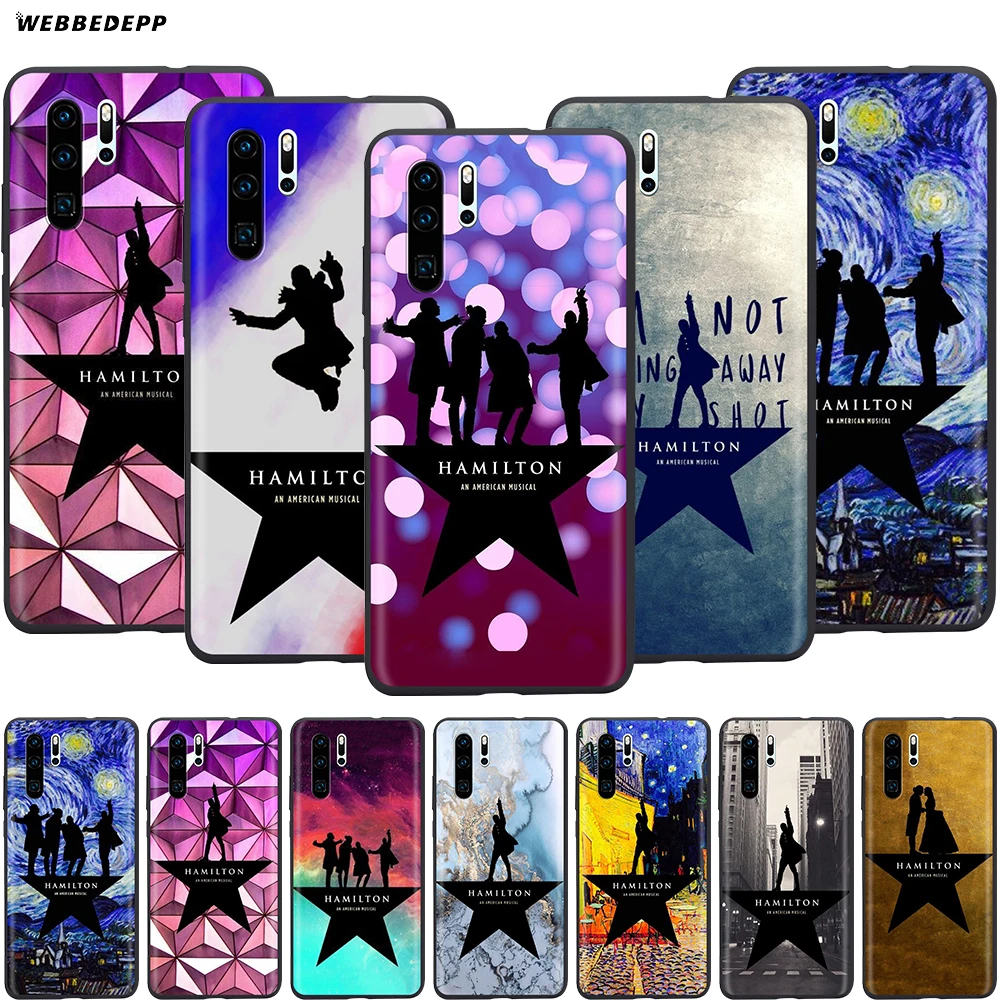 Webbedepp чехол с музыкальными мотивами Гамильтона для Huawei Honor 6A 7A 7C 7X 8 8X 8C 9 9X 10 20 Lite Pro