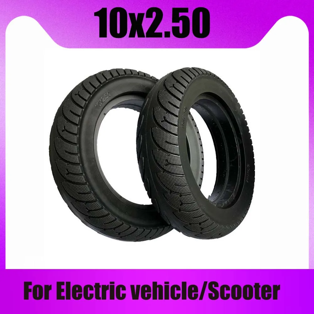 10x2.50 Tire 10 Inch Solid Tyre none inflatable 10*2.5 tire for Scooter Balance Drive Bicycle Electric Vehicle | Автомобили и