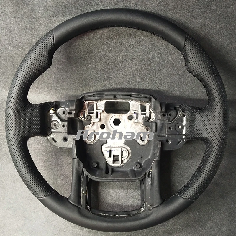 

Customized Full Nappa Leather Steering Wheel For Land Rover Freelander 2 Discovery 3 Range Rover Sport 5.0 2013 2014 2015 2016