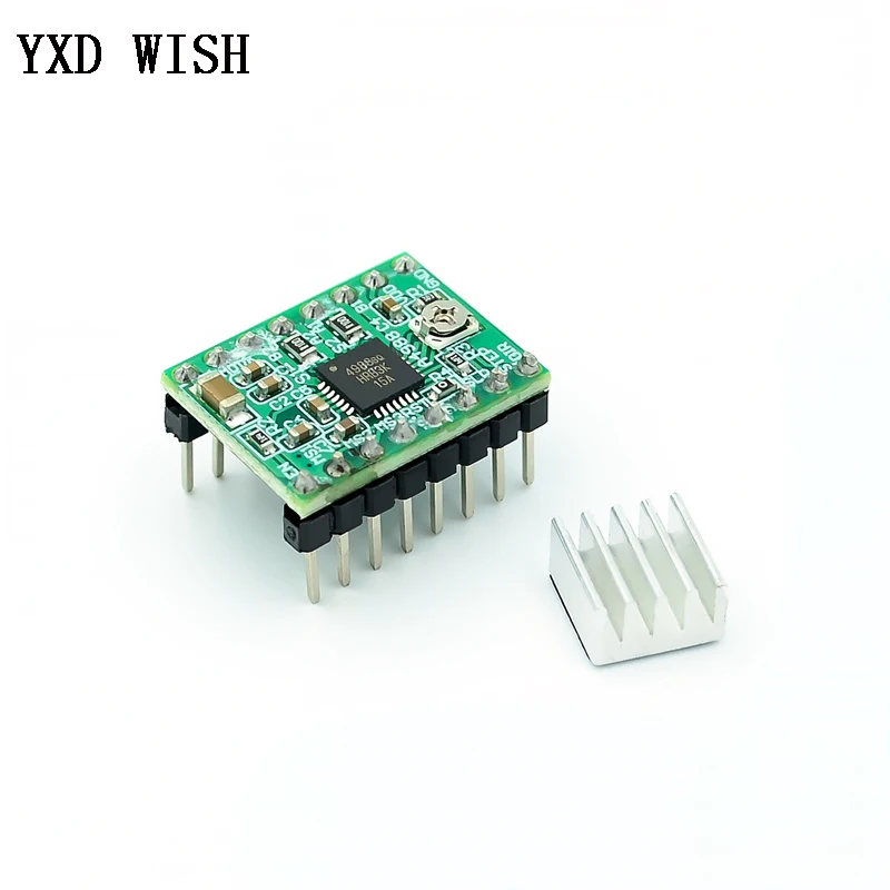 DRV8825 A4988 Драйвер шагового двигателя с радиатором Reprap RAMPS 1,4 1,5 1,6 MKS GEN V1.4 плата 3d принтер части StepStick