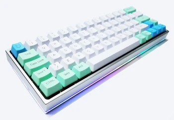 

GH60 Keyboard DIY Anodized Aluminum Case Side Shine Through Shell Heavy Case QMK Programme for 60% Mechanical Keyboard