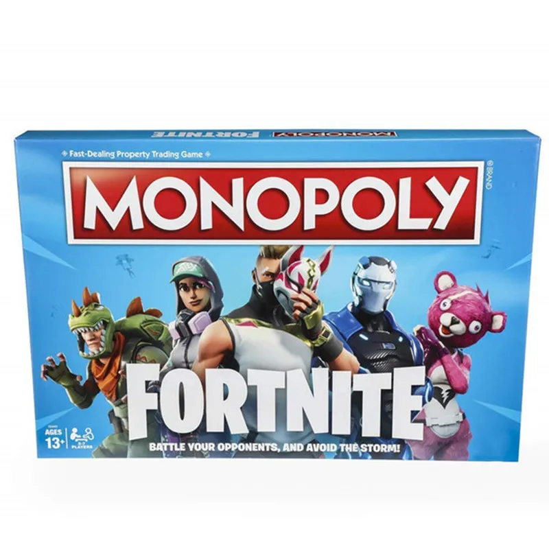  Hasbro Gaming English Board Game Strategy Monopoly Fortnite Table Card Toys