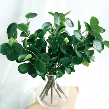 

2pcs Water Grass Eucalyptus Plastic Artificial Plants Green Grass Fake Flowers Decoration Plant For Wedding Home Table Decor